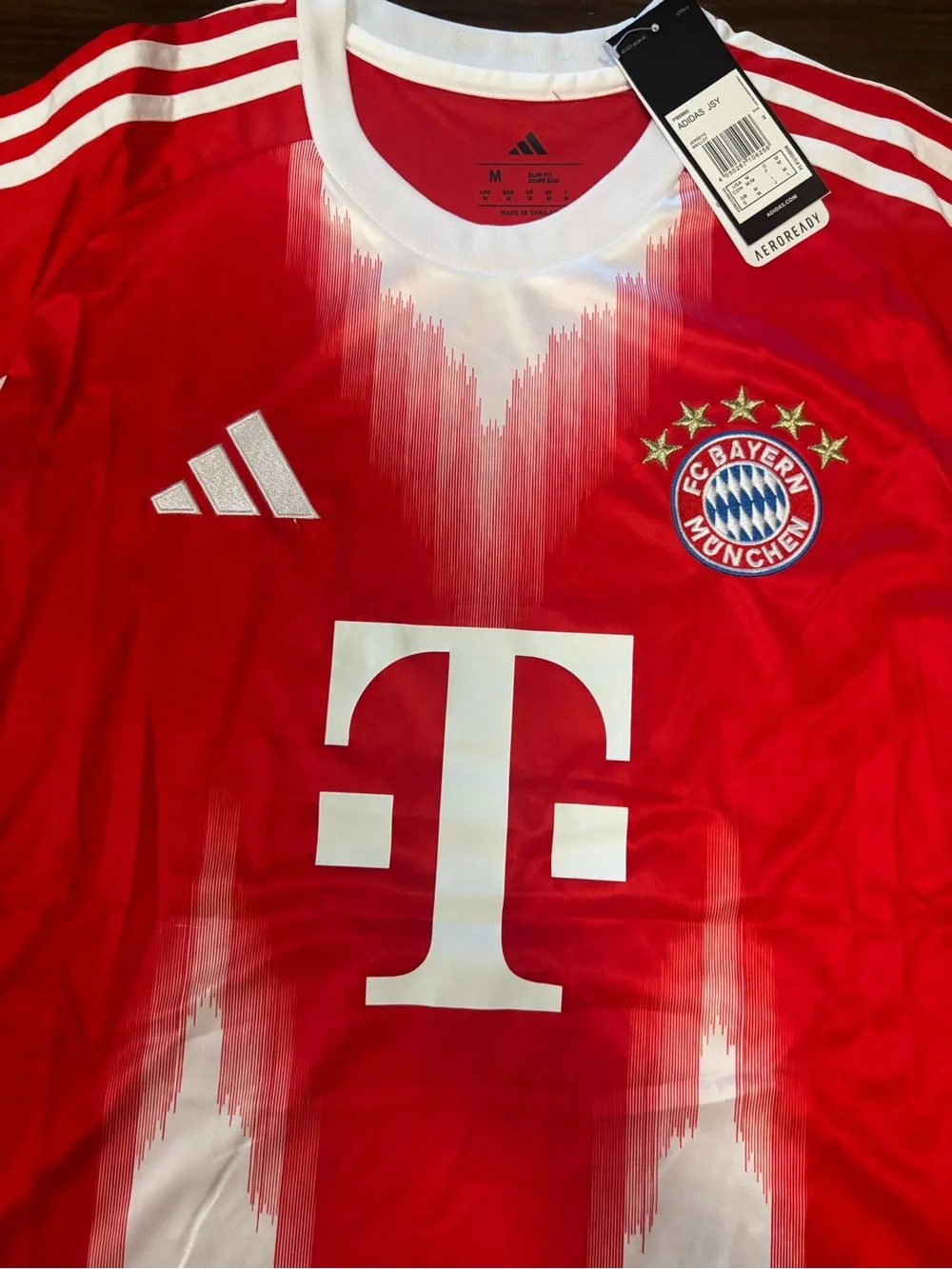 adidas Bayern Munich Home Jersey in Red and White